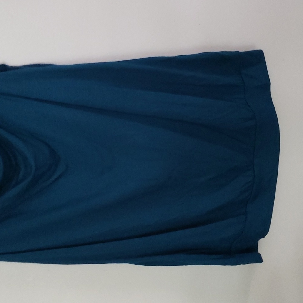 Express teal sequin back cowl neck tank top, sparkle glitzy tank top, Size small - Picture 3 of 8